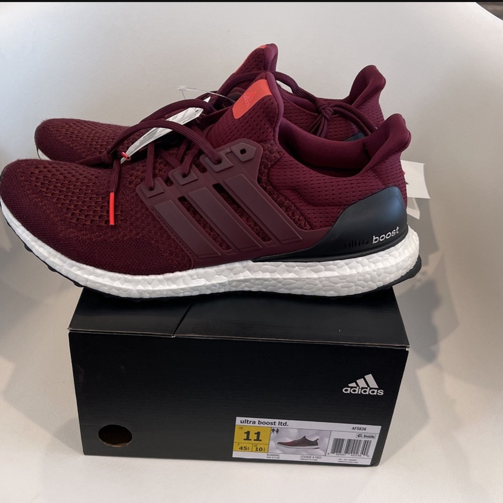 Adidas ultraboost 1.0 maroon 100% authentic size 11